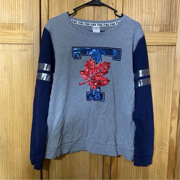 🍁PINK Victoria Secret, Size Large, Toronto Maple Leafs, Sweatshirt - Picture 1 of 7